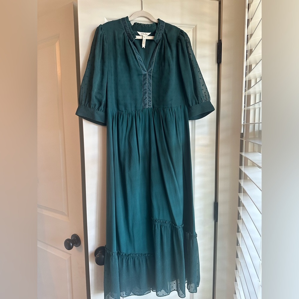 Matilda Jane Women’s green dress, size Small, EUC
